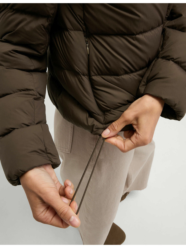 Marks & Spencer Prošivena sklopiva jakna s paperjem i puhom Marks & Spencer smeđa