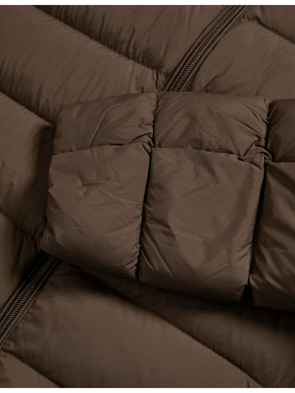 Marks & Spencer Prošivena sklopiva jakna s paperjem i puhom Marks & Spencer smeđa