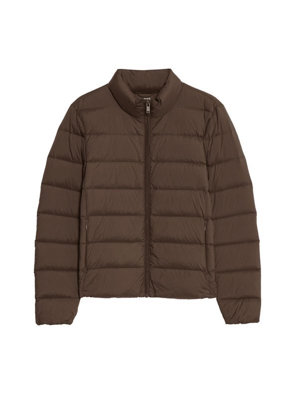 Marks & Spencer Prošivena sklopiva jakna s paperjem i puhom Marks & Spencer smeđa