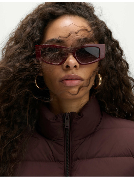 Marks & Spencer Prošivena sklopiva jakna s paperjem i puhom Marks & Spencer crvena