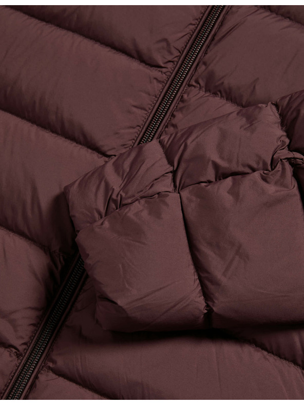 Marks & Spencer Prošivena sklopiva jakna s paperjem i puhom Marks & Spencer crvena