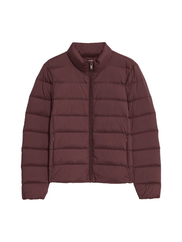 Marks & Spencer Prošivena sklopiva jakna s paperjem i puhom Marks & Spencer crvena