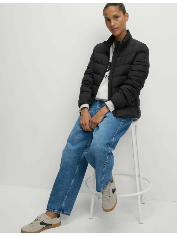 Marks & Spencer Prošivena sklopiva jakna s paperjem i puhom Marks & Spencer crna