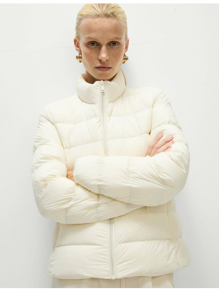 Marks & Spencer Prošivena sklopiva jakna s paperjem i puhom Marks & Spencer krem