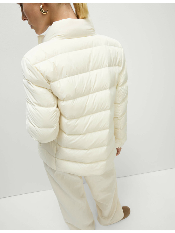 Marks & Spencer Prošivena sklopiva jakna s paperjem i puhom Marks & Spencer krem