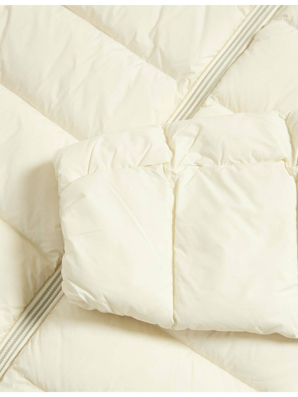 Marks & Spencer Prošivena sklopiva jakna s paperjem i puhom Marks & Spencer krem