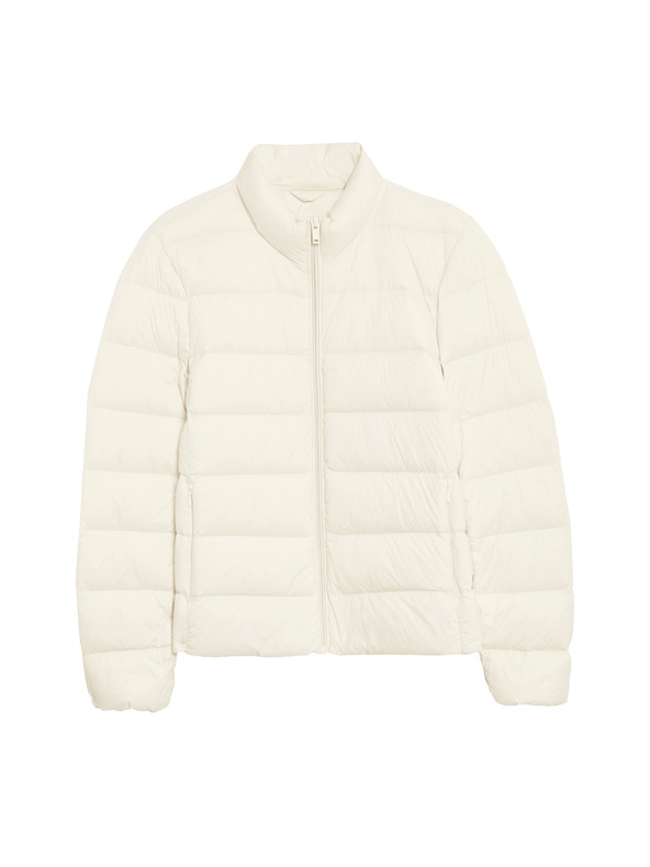 Marks & Spencer Prošivena sklopiva jakna s paperjem i puhom Marks & Spencer krem