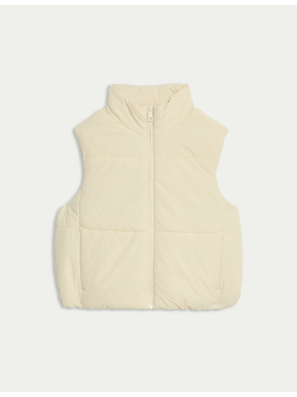 Marks & Spencer Kratki prošiveni prsluk s tehnologijom Thermowarmth™ Marks & Spencer bež