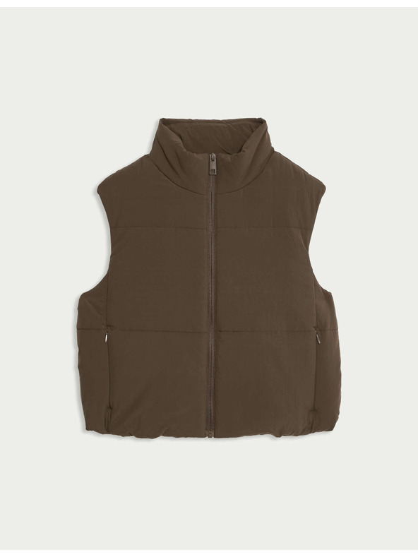 Marks & Spencer Kratki prošiveni prsluk s tehnologijom Thermowarmth™ Marks & Spencer smeđa