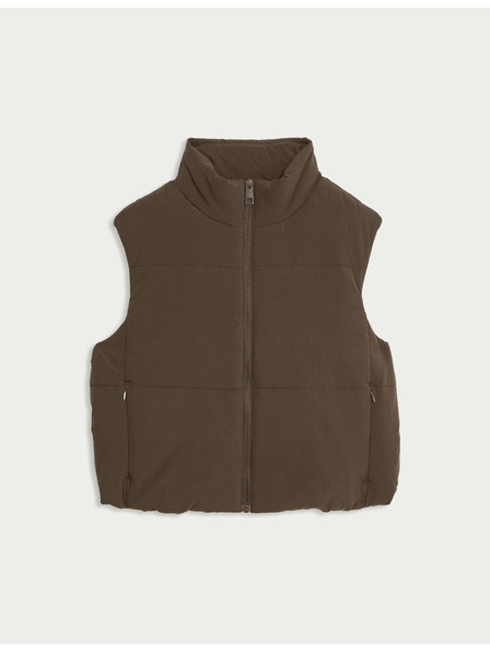 Marks & Spencer Kratki prošiveni prsluk s tehnologijom Thermowarmth™ Marks & Spencer smeđa