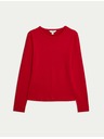 Marks & Spencer Top s dugim rukavima uskog kroja Marks & Spencer crvena