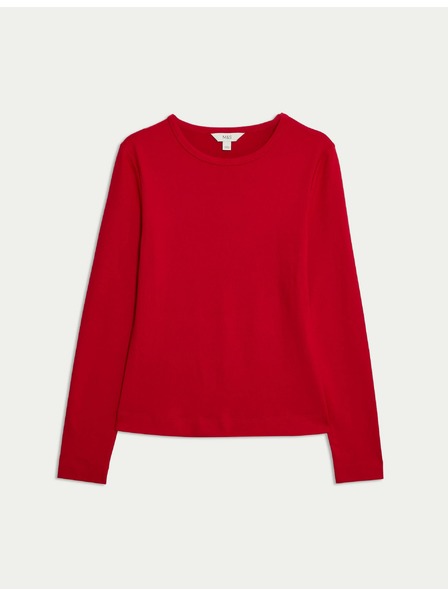 Marks & Spencer Top s dugim rukavima uskog kroja Marks & Spencer crvena