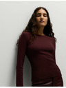 Marks & Spencer Rebrasti top s visokim udjelom pamuka Marks & Spencer crvena