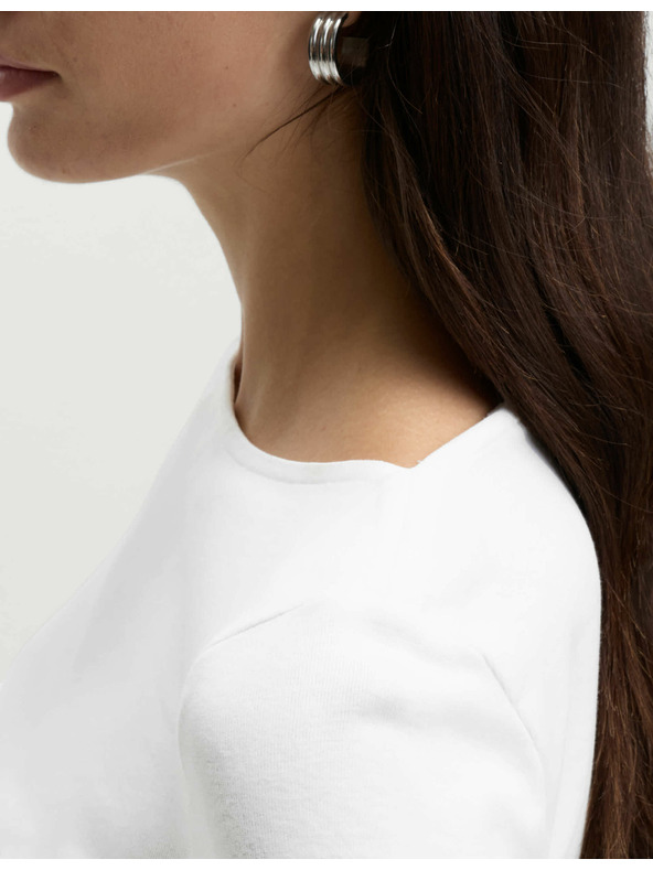 Marks & Spencer Top uskog kroja, od čistog pamuka Marks & Spencer bijela