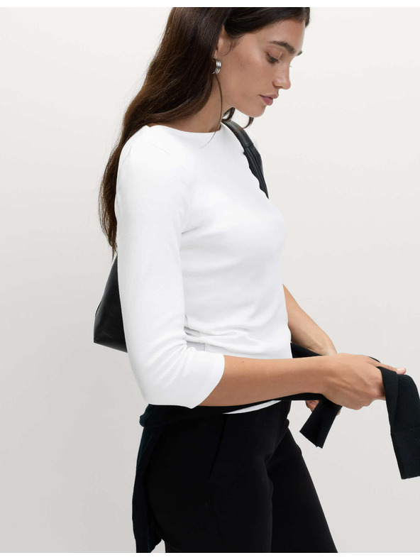 Marks & Spencer Top uskog kroja, od čistog pamuka Marks & Spencer bijela