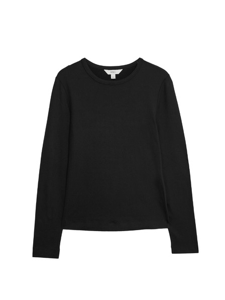 Marks & Spencer Top s dugim rukavima uskog kroja Marks & Spencer crna