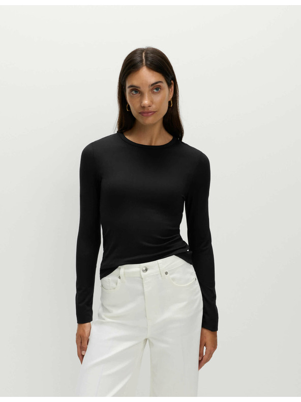 Marks & Spencer Top s dugim rukavima uskog kroja Marks & Spencer crna