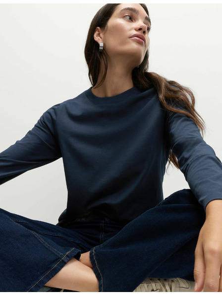 Marks & Spencer Top od čistog pamuka za svakodnevno nošenje Marks & Spencer mornarsko plava