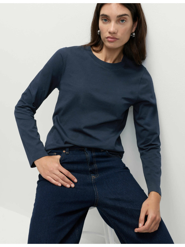 Marks & Spencer Top od čistog pamuka za svakodnevno nošenje Marks & Spencer mornarsko plava