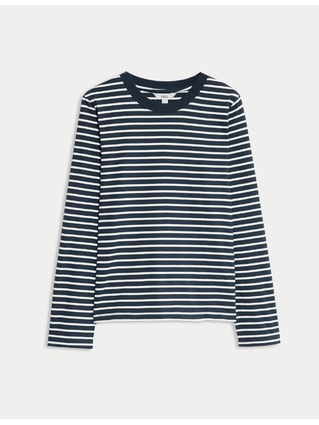 Marks & Spencer Top od čistog pamuka za svakodnevno nošenje Marks & Spencer mornarsko plava