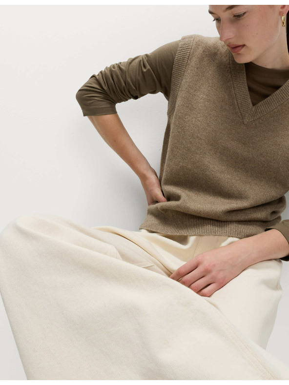 Marks & Spencer Top od čistog pamuka za svakodnevno nošenje Marks & Spencer zelena