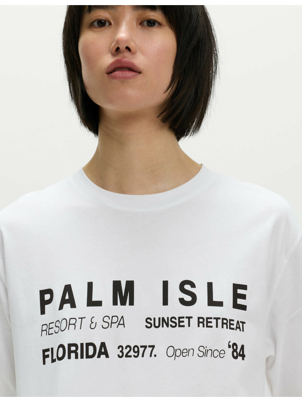 Marks & Spencer Majica velikih veličina s natpisom, od čistog pamuka Marks & Spencer smeđa