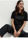 Marks & Spencer Ukrašena Lucky majica od čistog pamuka Marks & Spencer crna