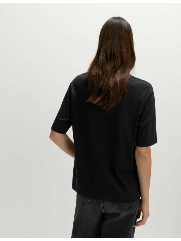 Marks & Spencer Ukrašena Lucky majica od čistog pamuka Marks & Spencer crna