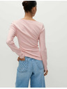 Marks & Spencer Top s ovalnim izrezom, otvorenim ovratnika i visokim udjelom pamuka Marks & Spencer ružičasta