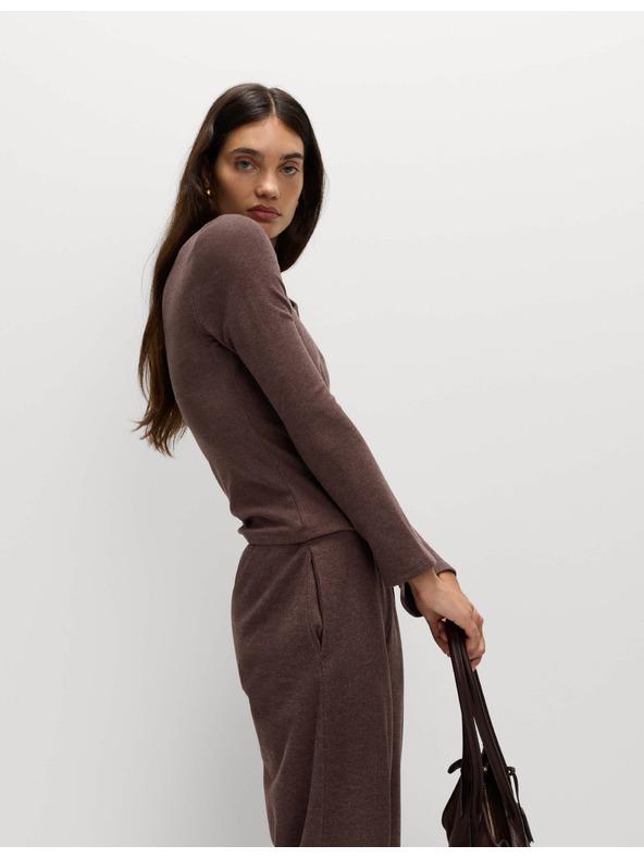 Marks & Spencer Ugodan top s prorezom i proširenim rukavima Marks & Spencer crvena