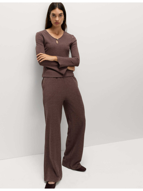 Marks & Spencer Ugodan top s prorezom i proširenim rukavima Marks & Spencer crvena