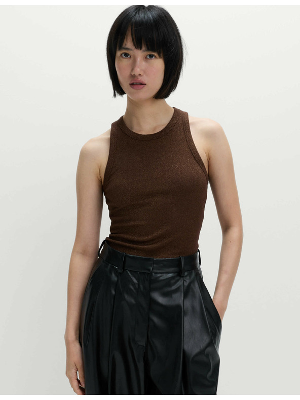 Marks & Spencer Blistavo top, s visokim udjelom conte Marks & Spencer smeđa