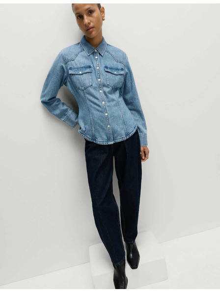 Marks & Spencer Kovbojska traper košulja Marks & Spencer mornarsko plava