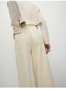 Marks & Spencer Palazzo hlače s visokim udjelom pamuka Marks & Spencer krem
