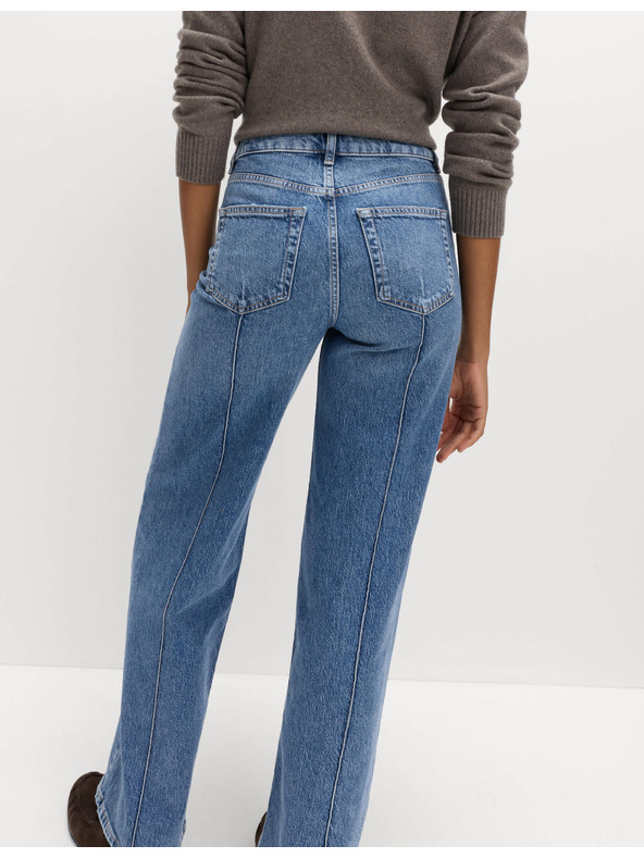 Marks & Spencer Traperice visokog struka i proširenih nogavica Marks & Spencer mornarsko plava