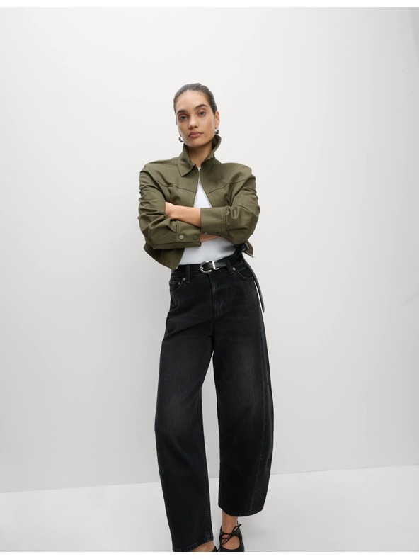 Marks & Spencer Ravne traperice sa srednjim strukom Marks & Spencer crna