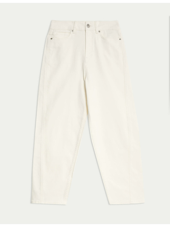 Marks & Spencer Traperice uskog kroja do gležnjeva visokog struka Marks & Spencer krem