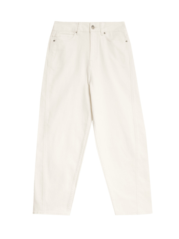 Marks & Spencer Traperice uskog kroja do gležnjeva visokog struka Marks & Spencer krem