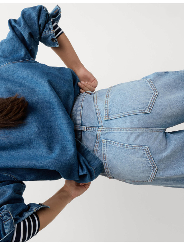 Marks & Spencer Ravne traperice sa srednjim strukom Marks & Spencer mornarsko plava