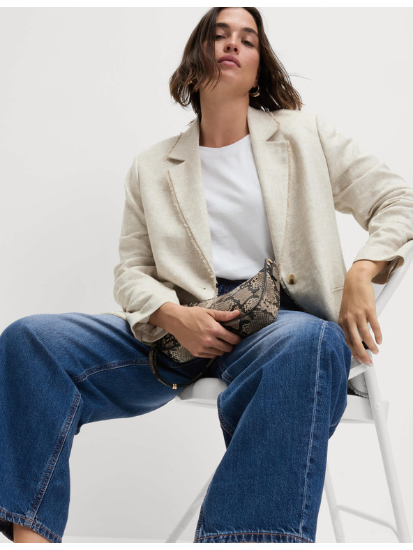 Marks & Spencer Ravne traperice sa srednjim strukom Marks & Spencer mornarsko plava