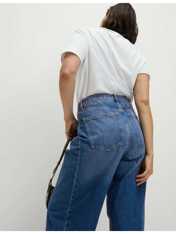 Marks & Spencer Ravne traperice sa srednjim strukom Marks & Spencer mornarsko plava