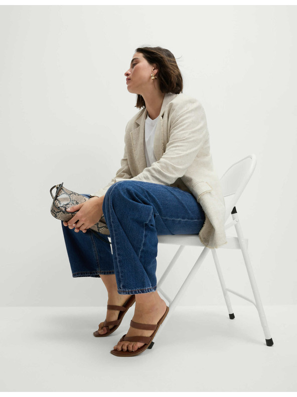 Marks & Spencer Ravne traperice sa srednjim strukom Marks & Spencer mornarsko plava