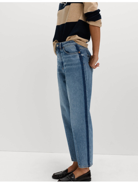 Marks & Spencer Traperice ravnih nogavica sa srednjim strukom i dekorativnim detaljima Marks & Spencer mornarsko plava