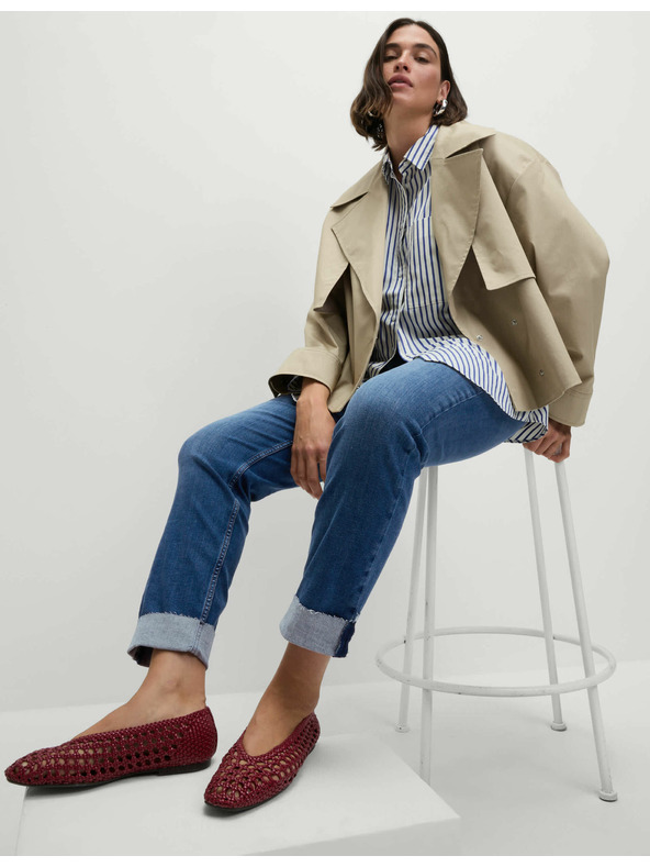 Marks & Spencer Super meke traperice Harper visokog struka Marks & Spencer mornarsko plava