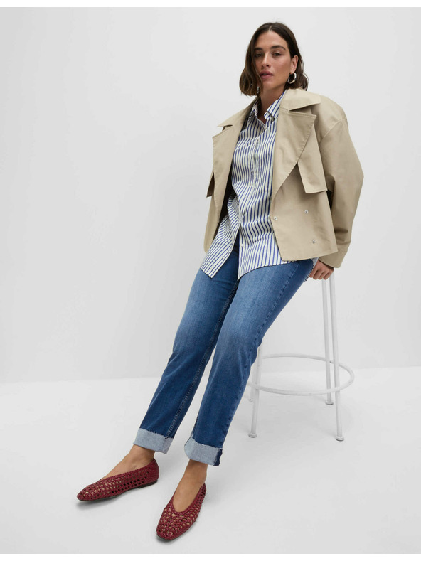 Marks & Spencer Super meke traperice Harper visokog struka Marks & Spencer mornarsko plava