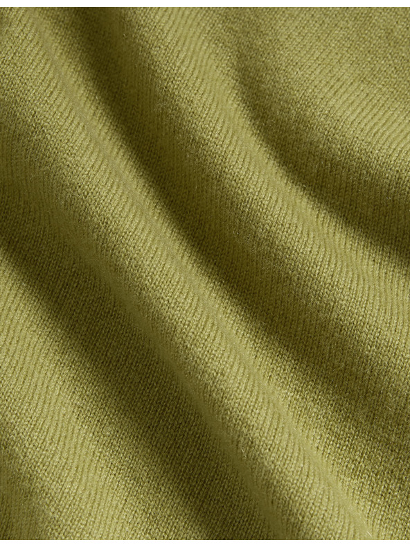 Marks & Spencer Pulover od čistog kašmira, s teksturom i okruglim izrezom Marks & Spencer zelena