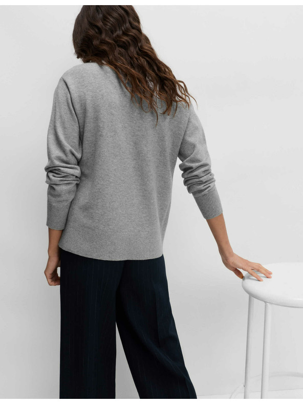 Marks & Spencer Džemper s izrezom do vrata od prozračne prediva Marks & Spencer siva