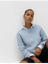 Marks & Spencer Prugasti džemper od meke prediva s okruglim izrezom Marks & Spencer plava