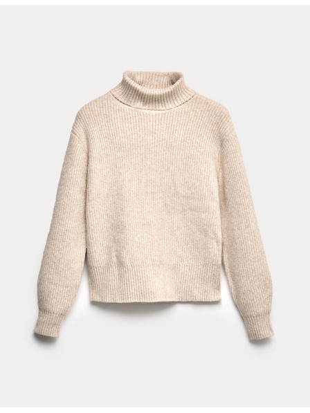 Marks & Spencer Marks & Spencer rebrasti rolak od prediva s oblačnom teksturom bež