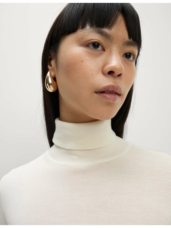 Marks & Spencer Marks & Spencer džemper s rolkom od 100% vune Merino krem